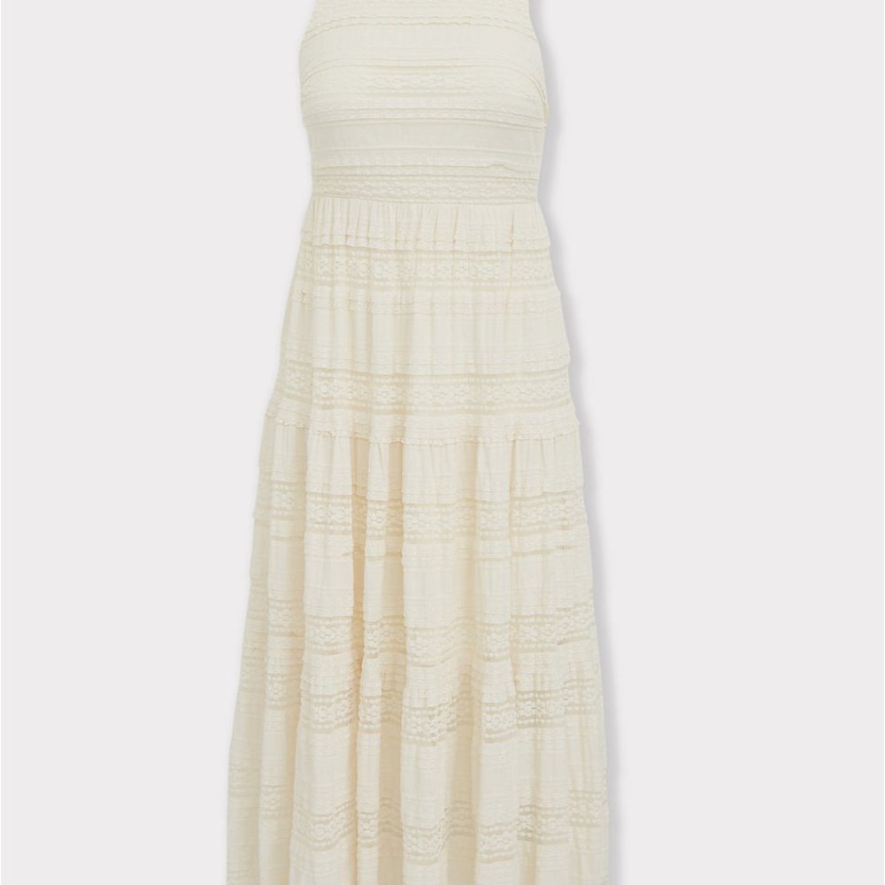 TORRID IVORY LACE TIERED MAXI SUNDRESS 26